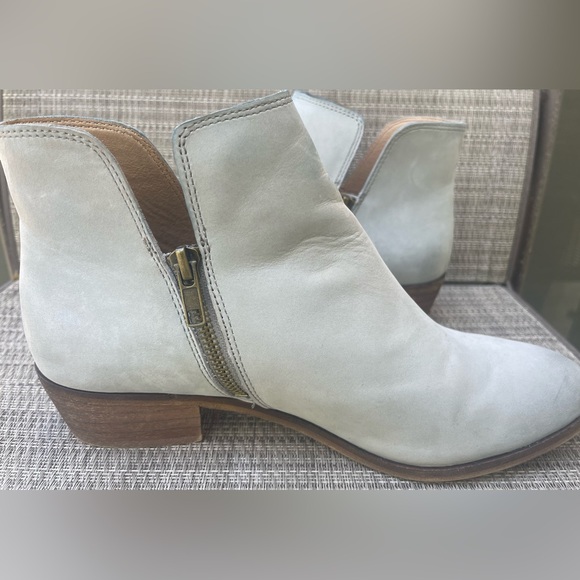 Splendid Fine Leather Suede Hamptyn Boots Sky Blue Grey Sz 9 - Picture 8 of 9